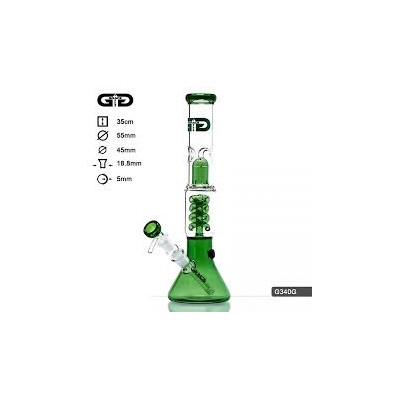 BONG GRACE GLASS GREEN BEAKER G340G